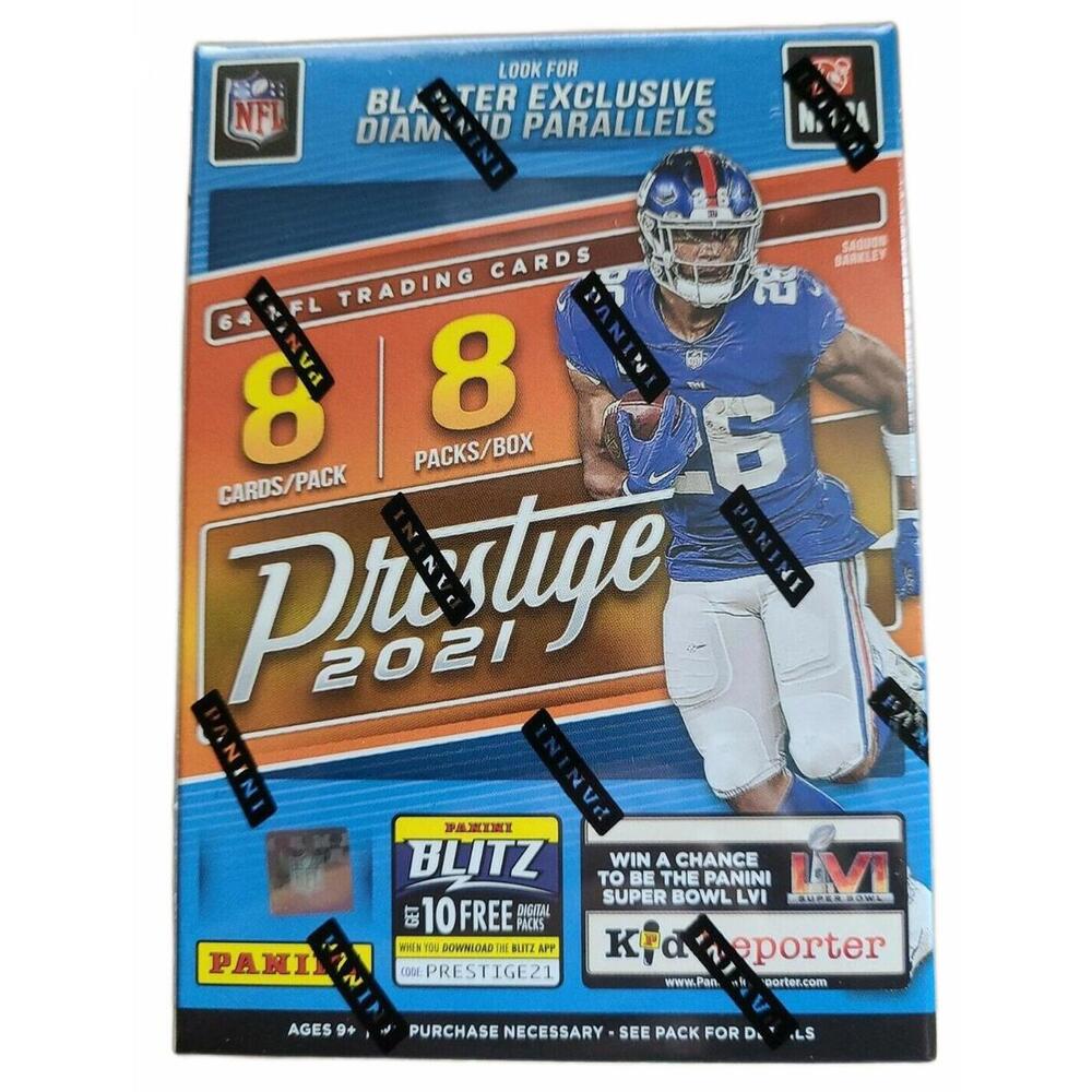 2021 Panini Prestige Football NFL Trading Cards Blaster Box - 8 Packs 64 Cards